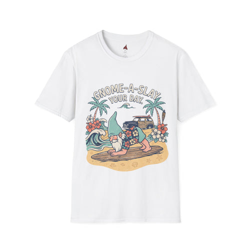 Beach Gnome Surfing T-Shirt