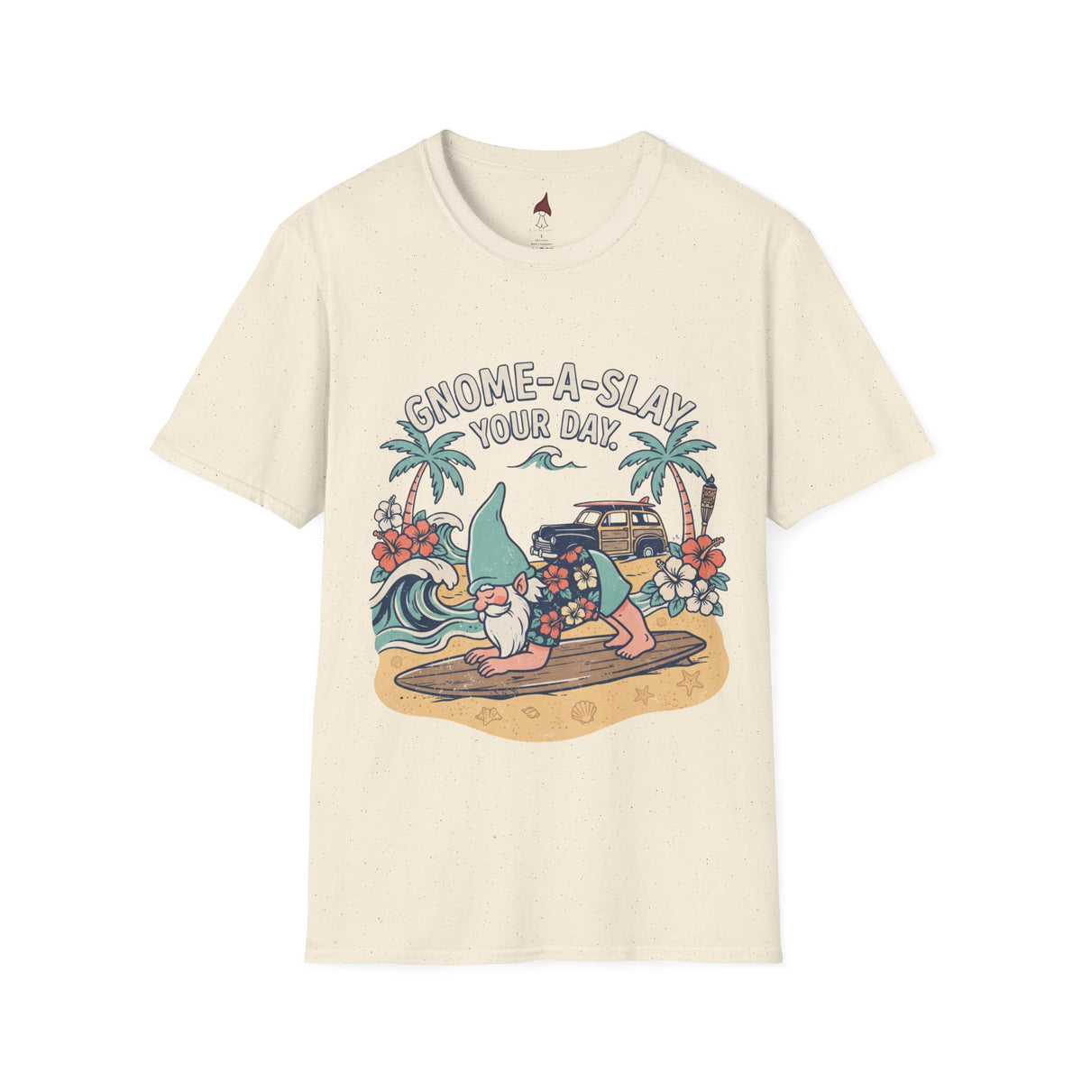 Beach Gnome Surfing T-Shirt